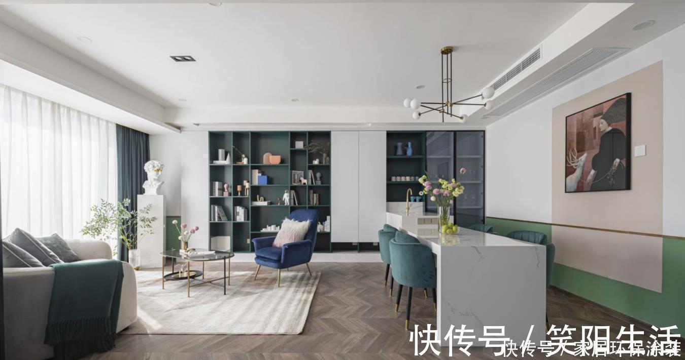 本案|102平现代风休闲空间，多重色彩搭配，突破传统空间概念