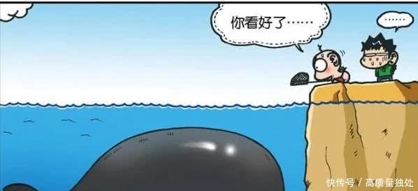 呆头农场：呆头看见一条鱼，旺财：你捞不到的，你是不是猪脑子啊