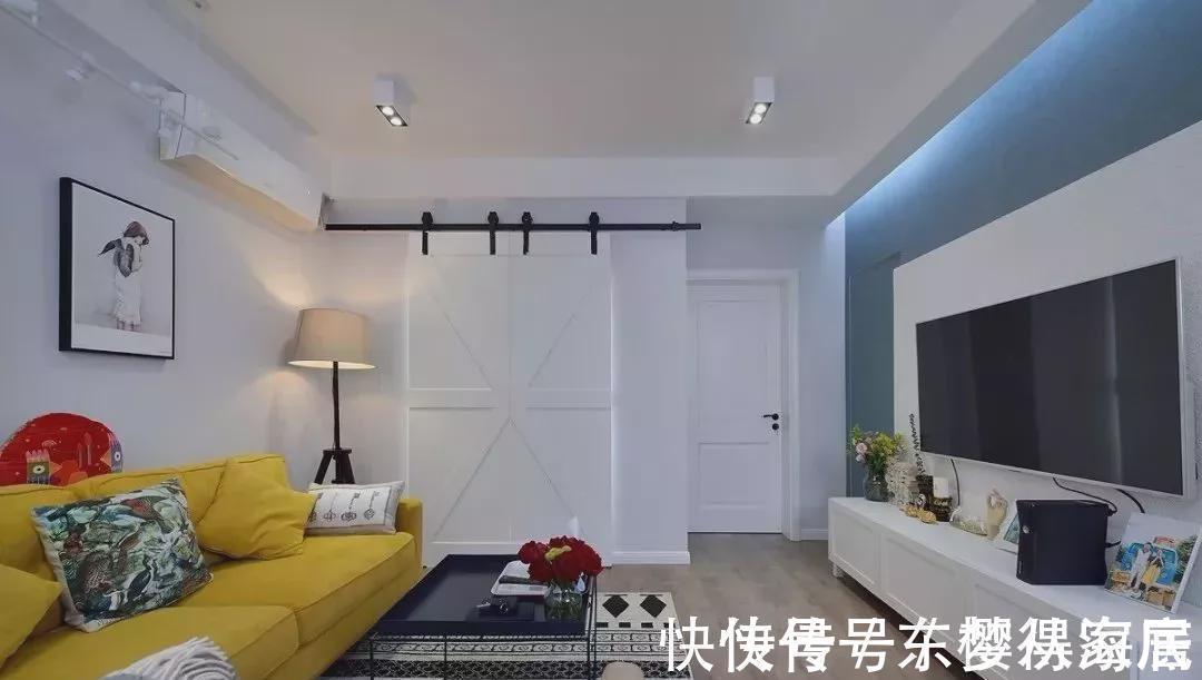 港湾|64㎡北欧小户型,轻松、悠闲的小窝,是每个人心中最温暖的港湾