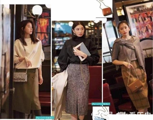 半身裙 冬日裙装搭配,直筒裙和百褶裙修身显瘦,让你秒变温柔女人!