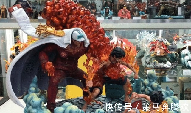 艾斯|海贼王这个模型师是魔鬼吗超虐的艾斯牺牲手办QAQ，不敢买！