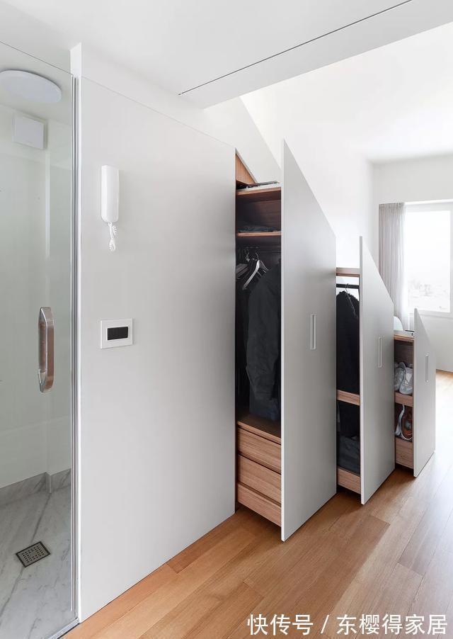 熨烫板|晒晒朋友的33㎡单身公寓,全屋定制柜子,这空间利用真是绝了!