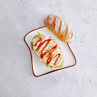 鲜虾|培根鲜虾堡#丘比三明治#