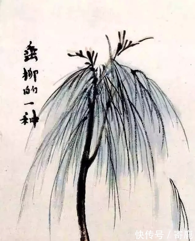 画树#国画教程|陆俨少树法