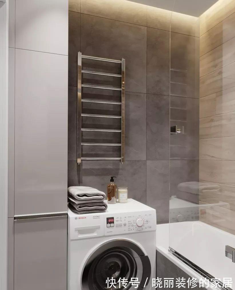 卫生间|5㎡的卫生间怎么放洗衣机？看完就知道了！