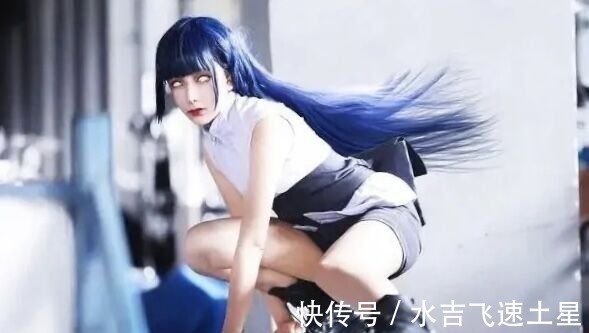 白眼|美女cos雏田走红,白眼神还原,现实看起来像丧尸