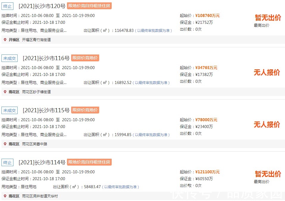 成交|长沙第二批集中供地总成交金额88.47亿元