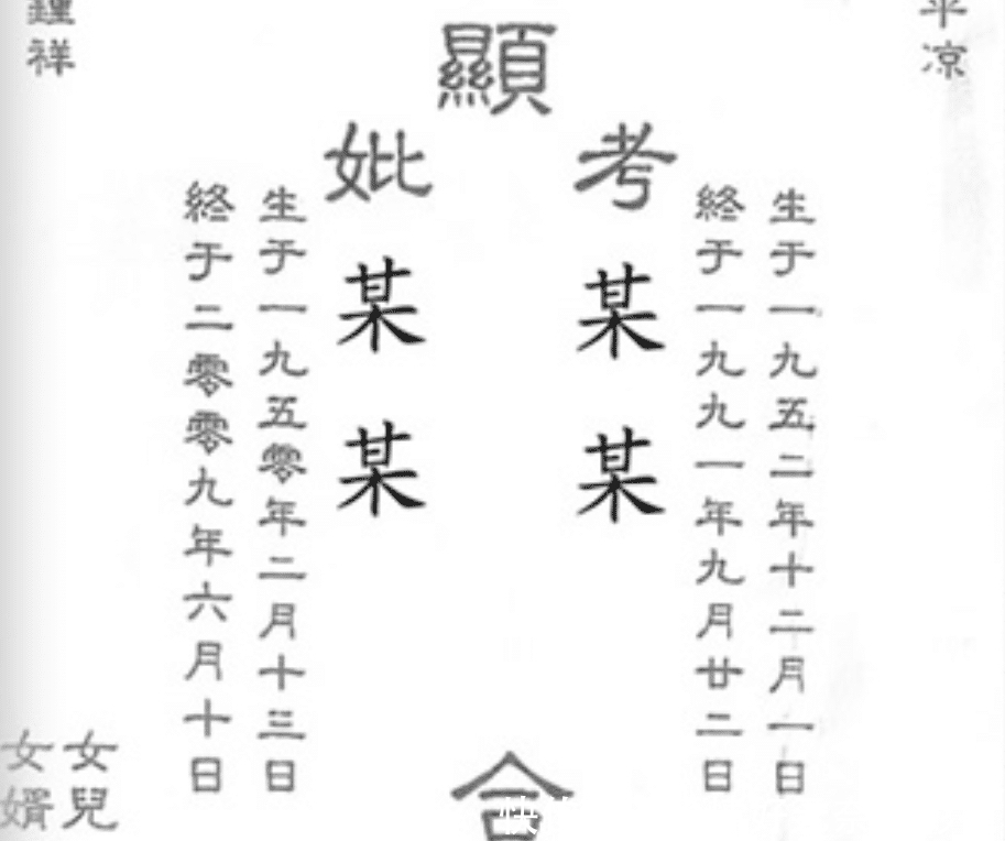 平常人家&墓碑上的“故、先、显、考、妣”什么意思?可别搞错,会闹笑话