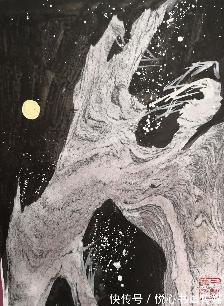 王照华@中国鹰王胡杨大师王照华鬼斧神工画胡杨《秘境》