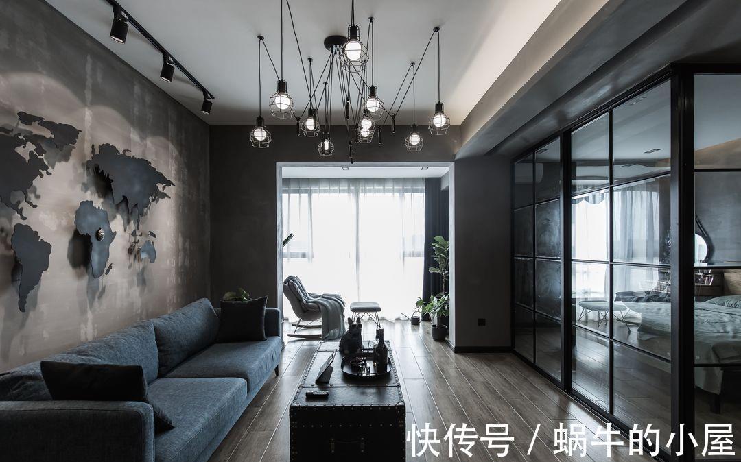 水泥|复古的绿漆，谱写出诗意的空间，暗黑色系彰显个性