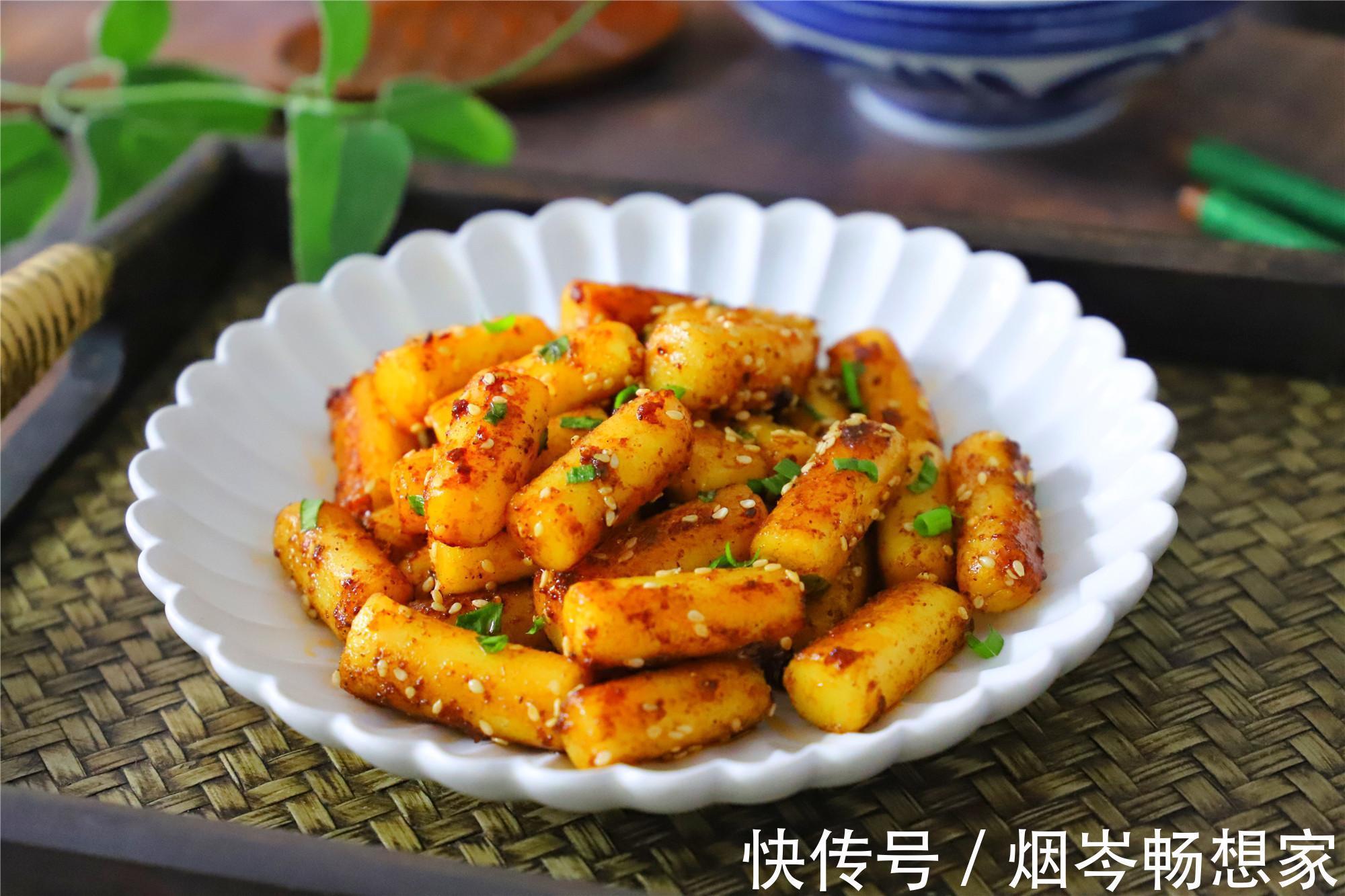 好吃|家常炒年糕,炒前多加一步,年糕软糯Q弹,入味好吃还不粘锅