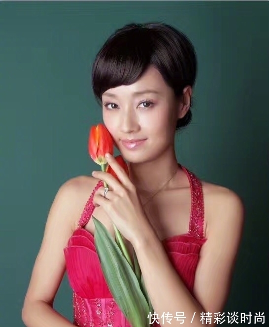 发型|马伊琍只是把头发留长一点换个刘海,气质都更高级,43岁嫩回23岁