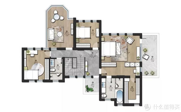 平面|上海430㎡极简新中式别墅,超大花园,让人过目难忘