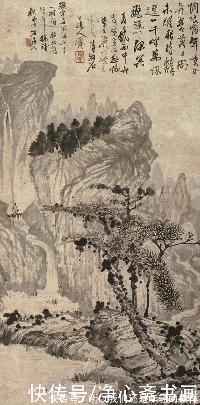 四大画僧@他是清初“四大画僧”之一,山水造诣深厚,引领画坛500年之久!