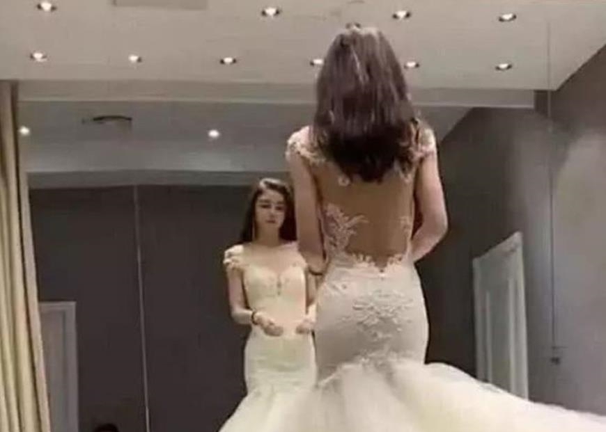 新娘|一眼误终生,身高一米九的新娘火了,当帘子拉开的一瞬间,惊艳了