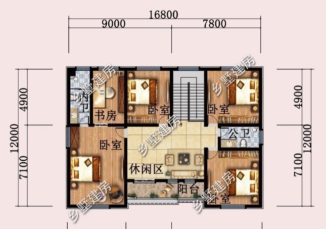 现代和田园的融合,这款占地205平的别墅你值得拥有