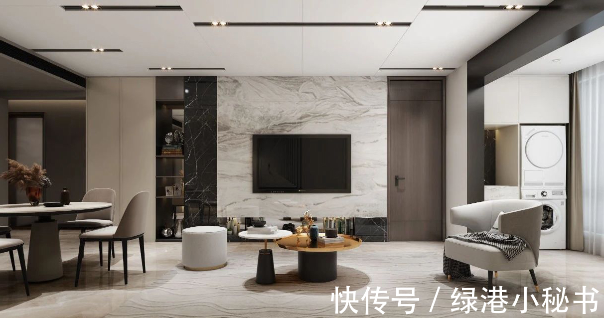 灰调|装修案例欣赏：绝绝子！仪式感满分的100平现代风设计！