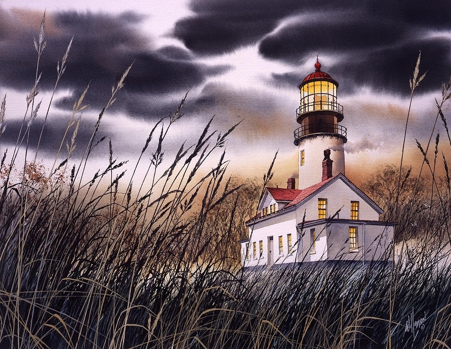 水彩画@风景水彩│ 美国画家James Williamson水彩画海景 作品