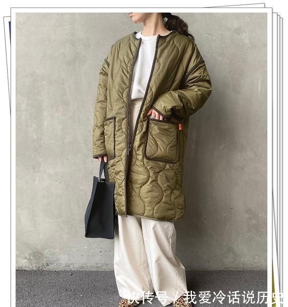 时尚 既轻松又美丽!5种百搭颜色“绗缝”棉服的30个穿搭示例!