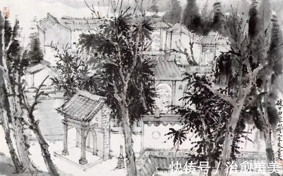 水墨山水画$中国美院|二十多年来,他的水墨山水画影响了众多青年创作者
