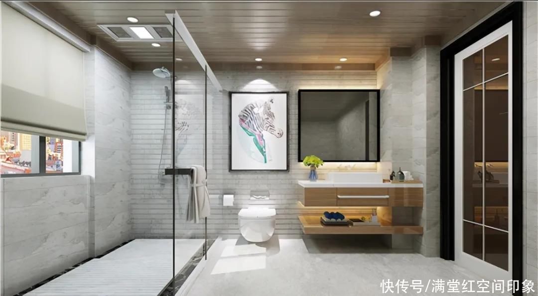 装修|如果条件允许，卫生间这样装修，空间增大了好几倍，干净又美观