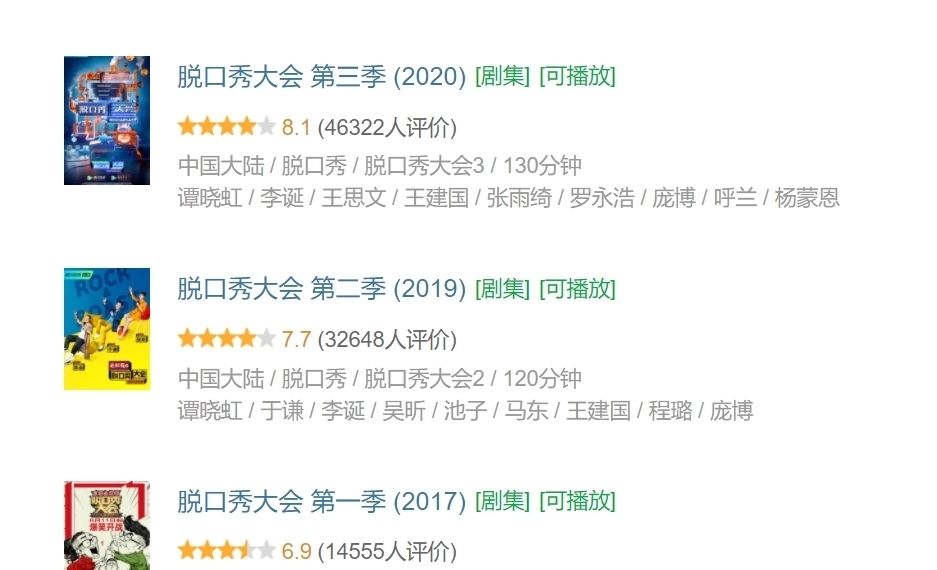 豆瓣高分综艺都有什么特点?