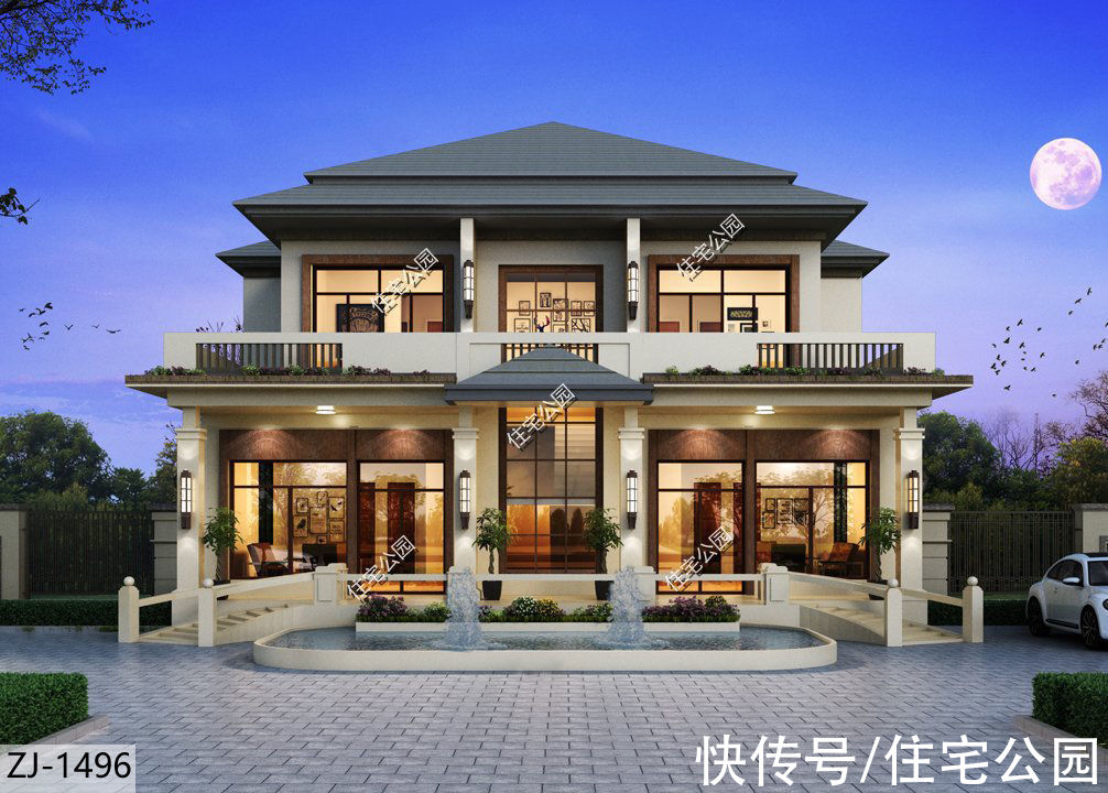 建筑|兄弟俩回乡建房，是建单户型好还是双拼房好？