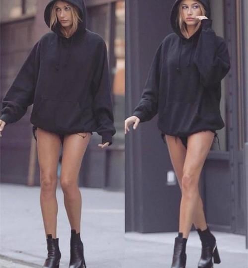 今年的卫衣流行“穿紧不穿宽”，优化比例不说还显瘦，潮人都爱了