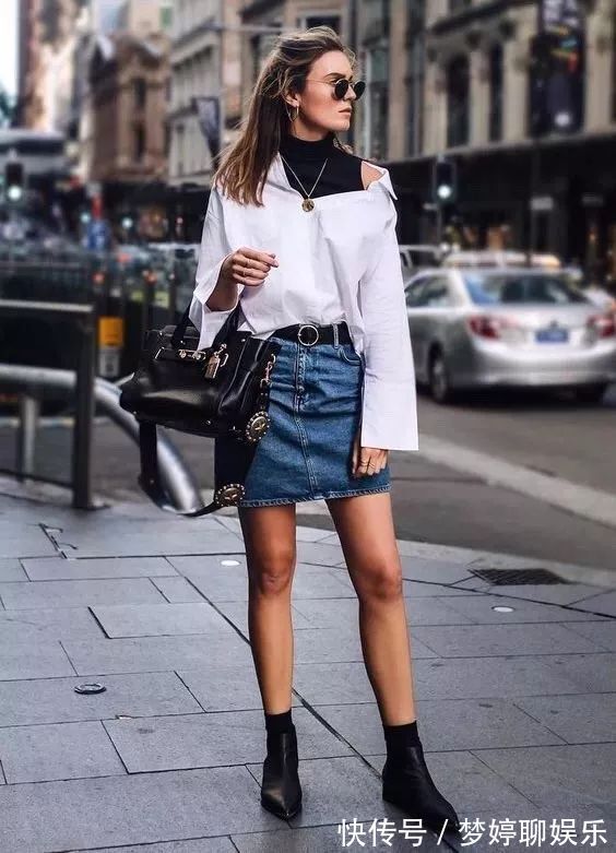 百褶裙|穿来穿去,还是衬衫+裙子最百搭时髦,一年四季都能让你美上天