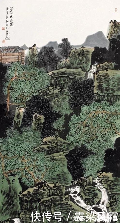 金碧山水&青绿山水好看,入国展却很难,“满家”小青绿如何成为国展常客?