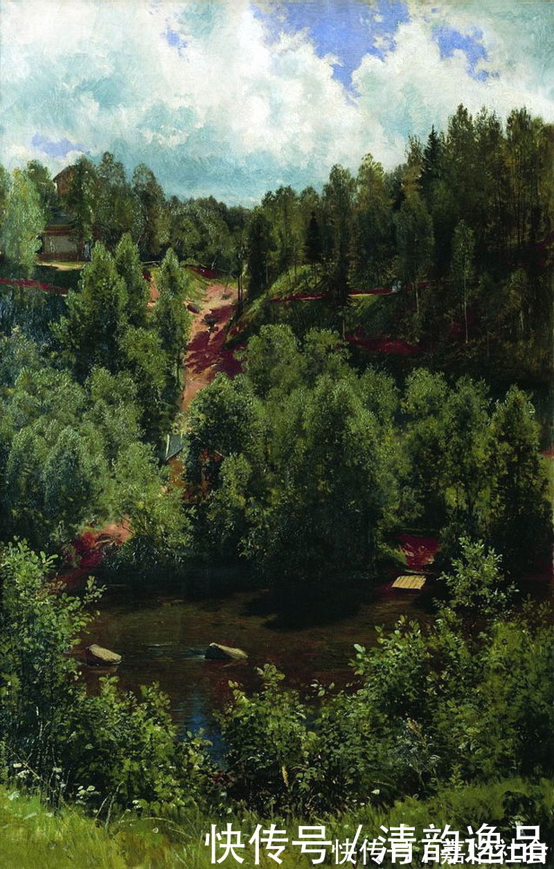 油画&俄罗斯油画大师,伊凡·伊凡诺维奇·希施金,风景油画作品选集