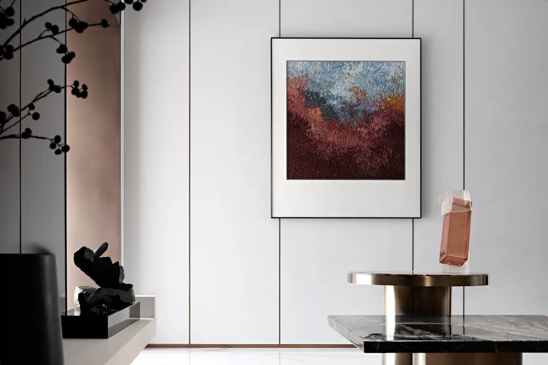 质感|148㎡现代高级灰，金属、玻璃与大理石，质感华丽的空间