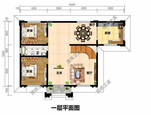 占地面积|二层别墅带小配房设计图,接地气的乡村别墅,这样的户型谁不爱?