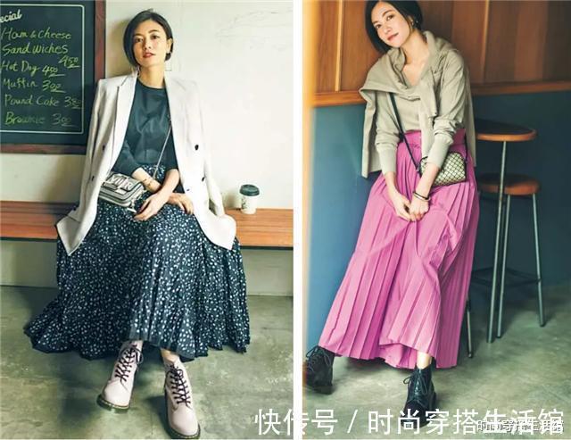 裙子|春天了,羽绒服就收起来吧!今年流行“裙子+短靴”,洋气又显瘦