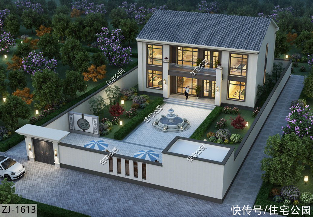 建筑面积|下半年建房就选这10套二层吧，颜值一套比一套高，30来万就能盖