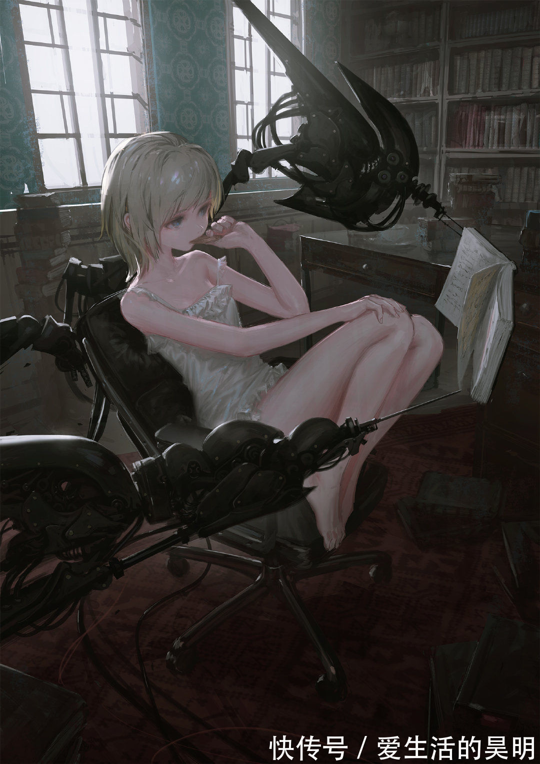 插画|故事感爆棚的动漫人物插画,画面很通透,氛围极佳