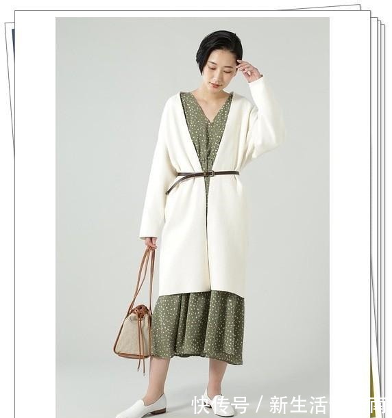 轻熟风 白色开衫的秋季轻熟风搭配示范!3种长度24例穿搭look分享!