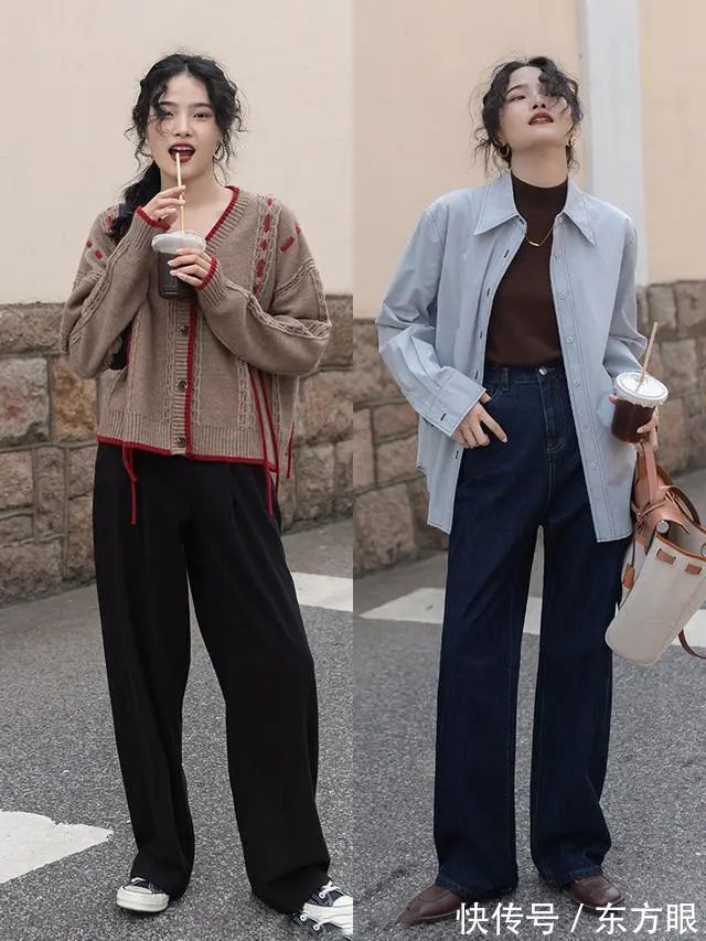 内紧外松 秋天上班穿什么?早秋通勤穿搭示范“随性风”，谁穿谁高级