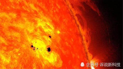 太阳黑子 太阳出现了6794千米的缺口或许还会增大,地球要迎来冰河时期了