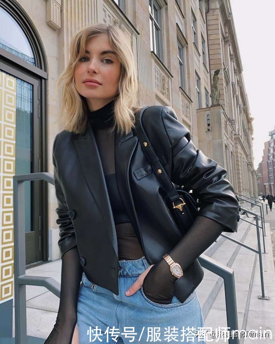 穿皮衣时,里面穿什么?5招“穿搭思路”,轻松玩转多种风格