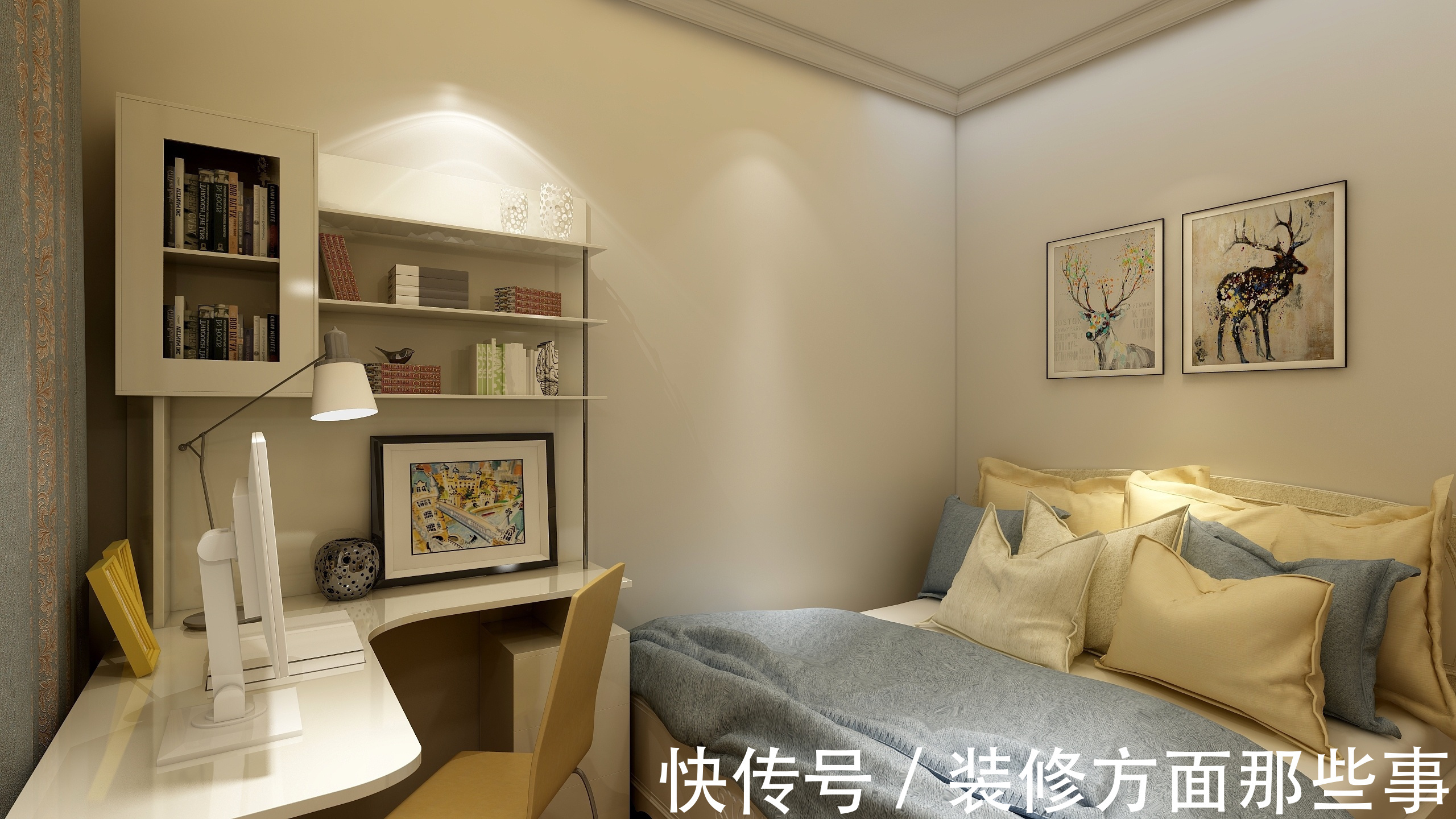 业主|71平简约风二居室,客餐厅一体小型餐桌椅很合适