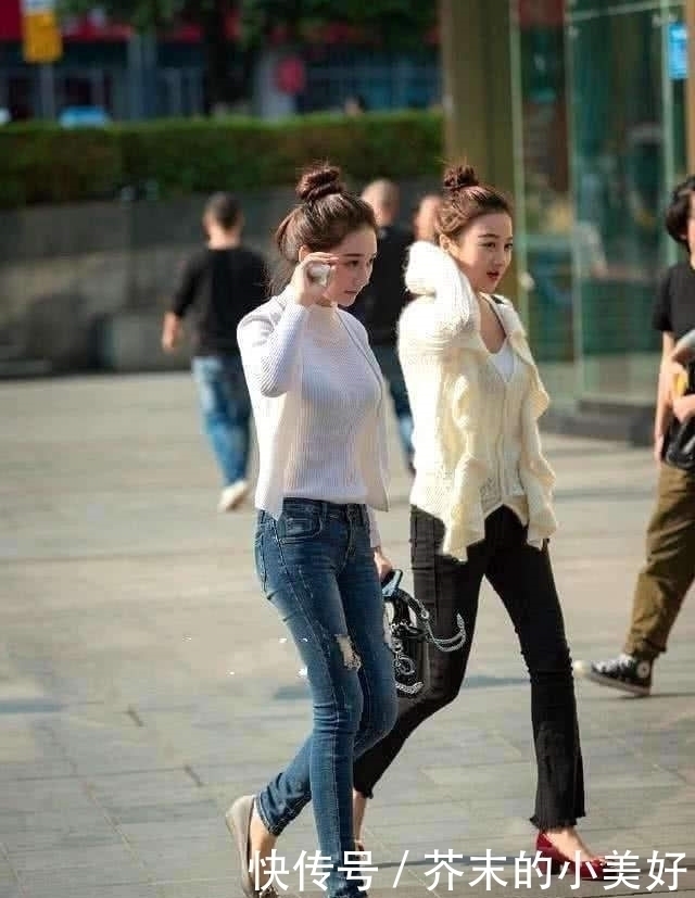 小姐姐|街拍：高挑回头率高的美女，搭配有致衬托的魅力更加加分！