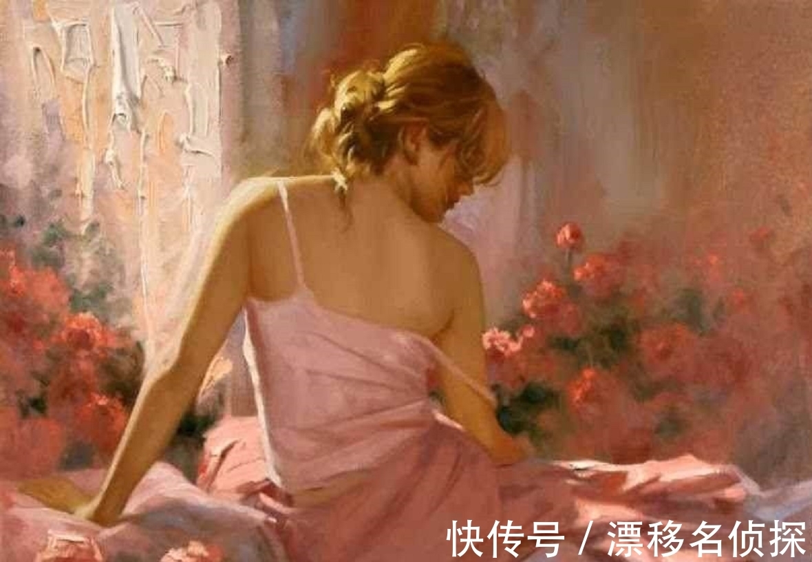 绘画#明艳的色彩中迸发出唯美惊艳的女性魅力——擅画女人的约翰逊