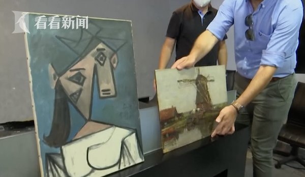 雅典|估值1.3亿！刚追回的毕加索名画当众被摔地上...