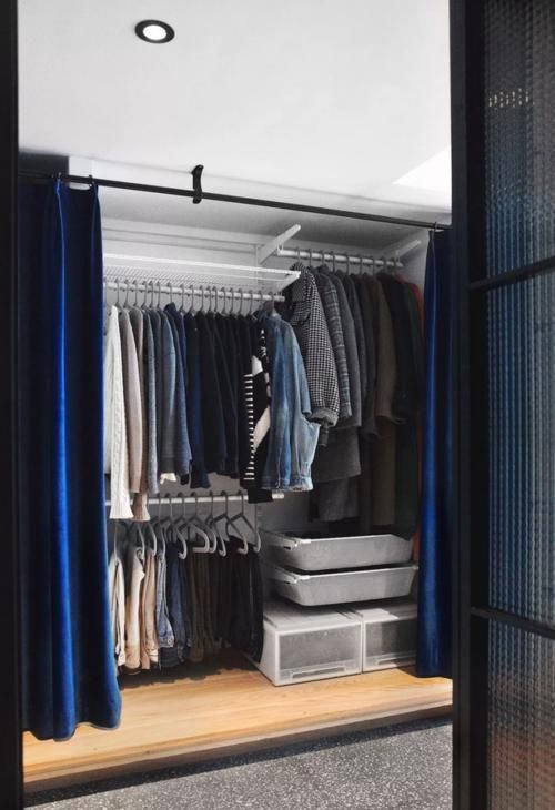 衣柜|将玄关打造成衣帽间,这个51㎡的loft设计太有水平了!华而实用!