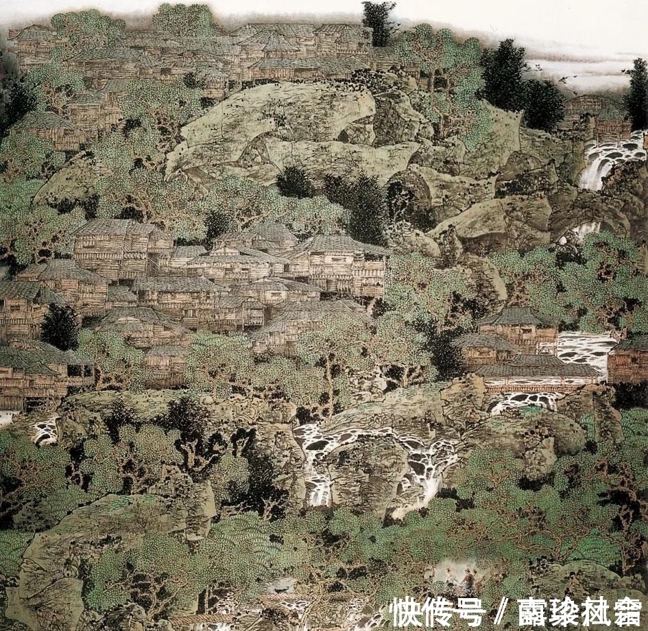 金碧山水&青绿山水好看,入国展却很难,“满家”小青绿如何成为国展常客?