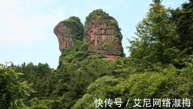 仙女岩|江西龙虎山：就在仙女岩的附近，竟还有一座金枪峰