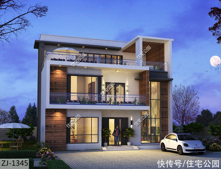 户型|15套挑空客厅户型,专为农村老百姓设计,2021年这样建房面子十足