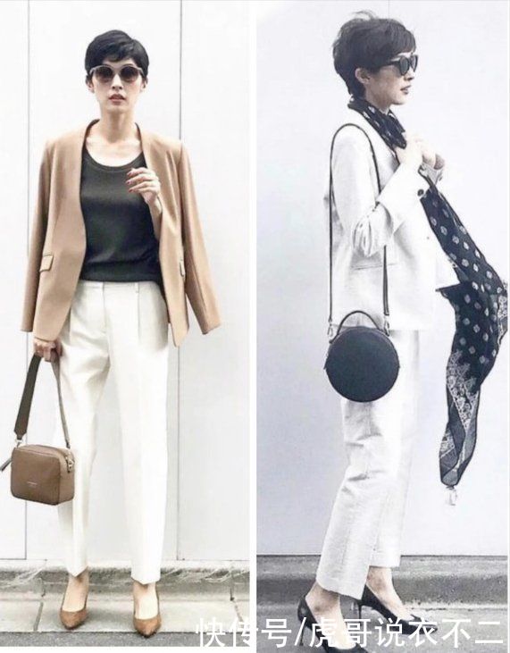 “穿出风格”才是高手，她的“中性风”刚柔并济，每一套都超优雅