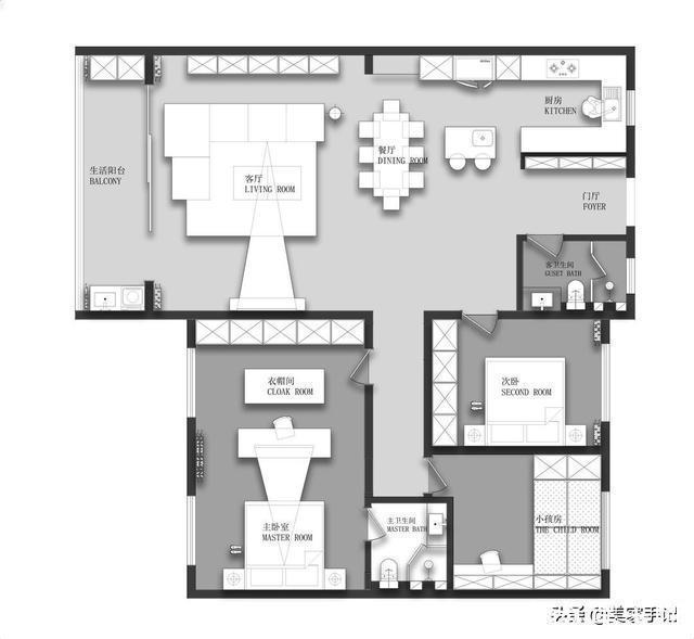 大理石|再买房,我一定学她家沙发不靠墙,往前挪0.5米,完工反而实用
